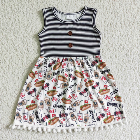 GSD0110 girl summer cartoon sleeveless dress-promotion 2024.8.3 $5.5