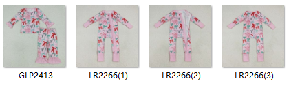 RTS kids matching clothing bows print clothing girl Christmas clothing-2025.7.2