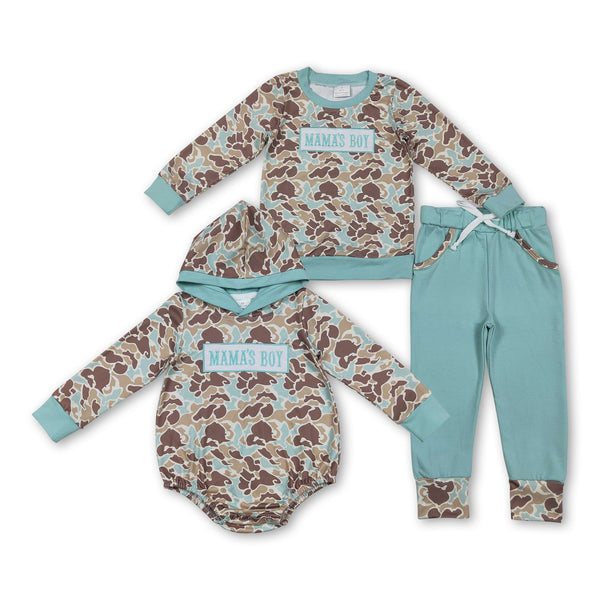 RTS kids matching clothing embroidery mama's boy print clothing boy  winter clothing-2025.11.26