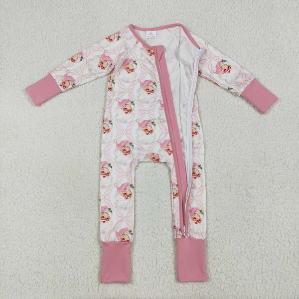 LR2224 RTS girl clothes santa toddler girl christmas winter romper