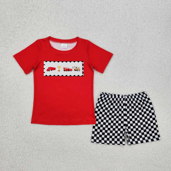 BSSO1079 RTS baby boy clothes car toddler boy summer outfit