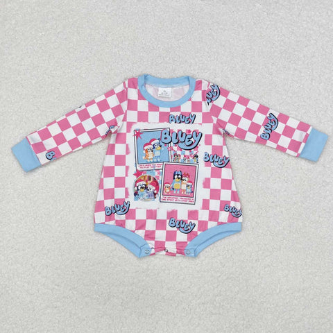 LR1764 RTS baby girl clothes cartoon dog girl winter bubble