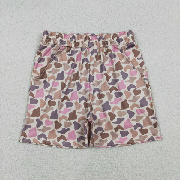 SS0757 RTS Kids Girl clothes camo girl summer shorts