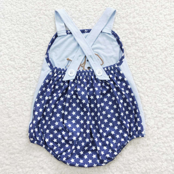 SR0331 USA warehouse 25.5.14-1 baby boy clothes patriotic summer bubble