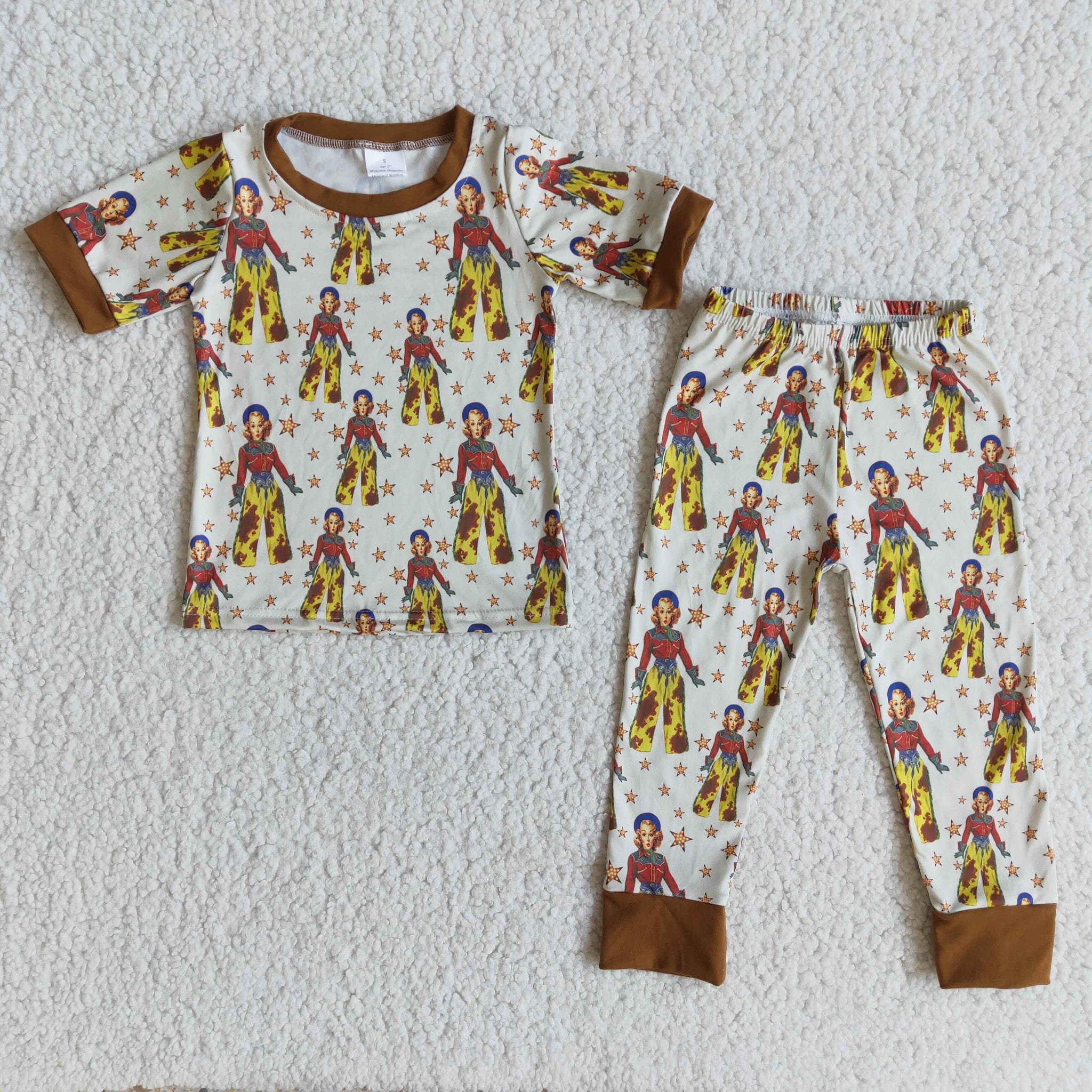 E8-13 boy brown cartoon fall spring set-promotion 2024.5.18 $2.99