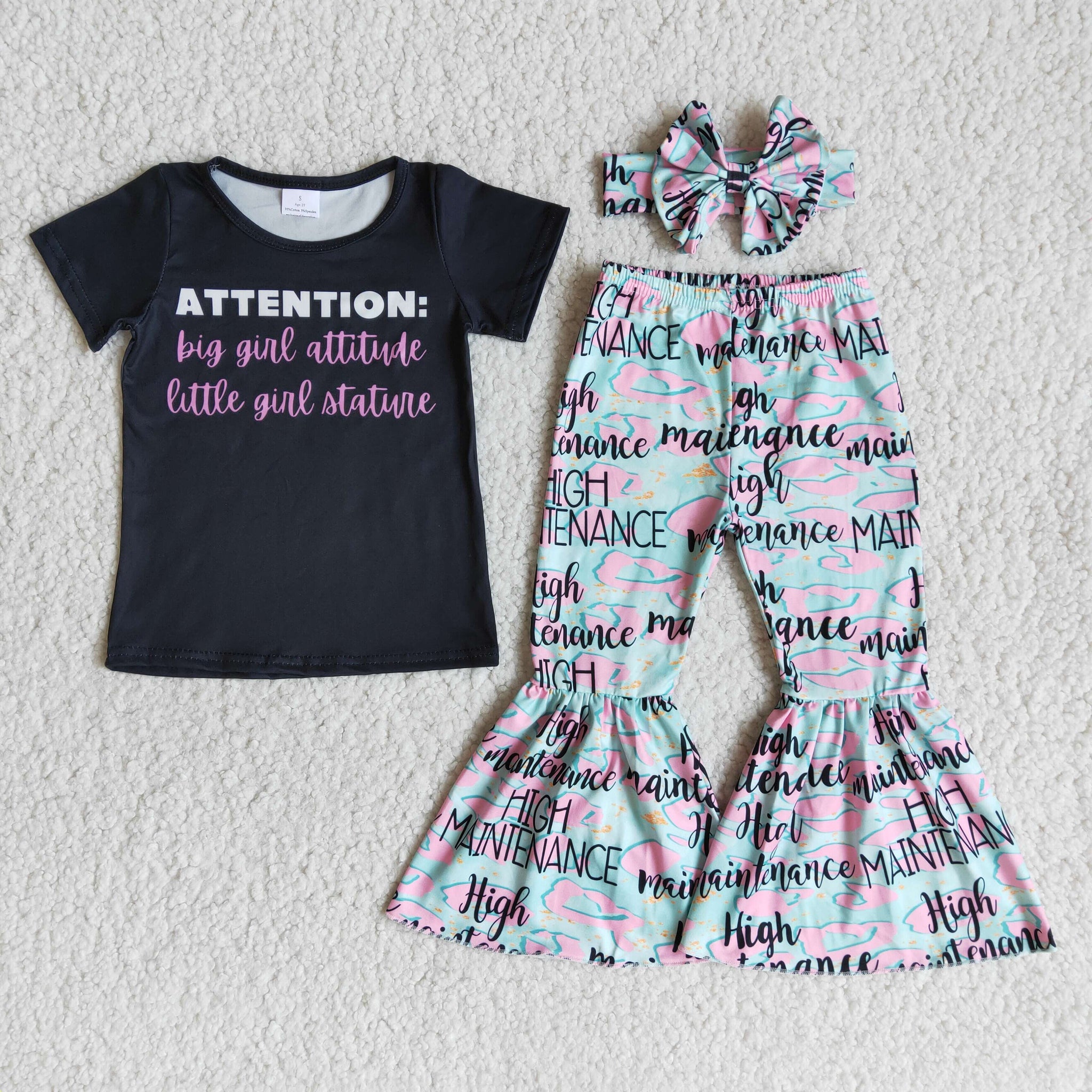 B1-20 girl clothes attention black  headwears fall spring set-promotion 6.1 $2.99