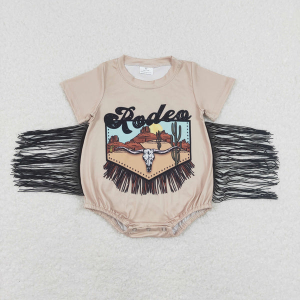 SR0464 baby boy clothes boy summer western clothes boy tassel bubble