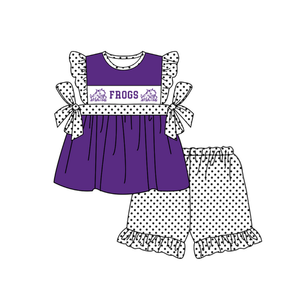Produce order MOQ:5pcs each design  kids state summer clothing set matching clothes 916