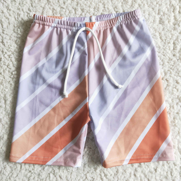 kids clothes stripe boys and girls matching swimwear swimsuit B