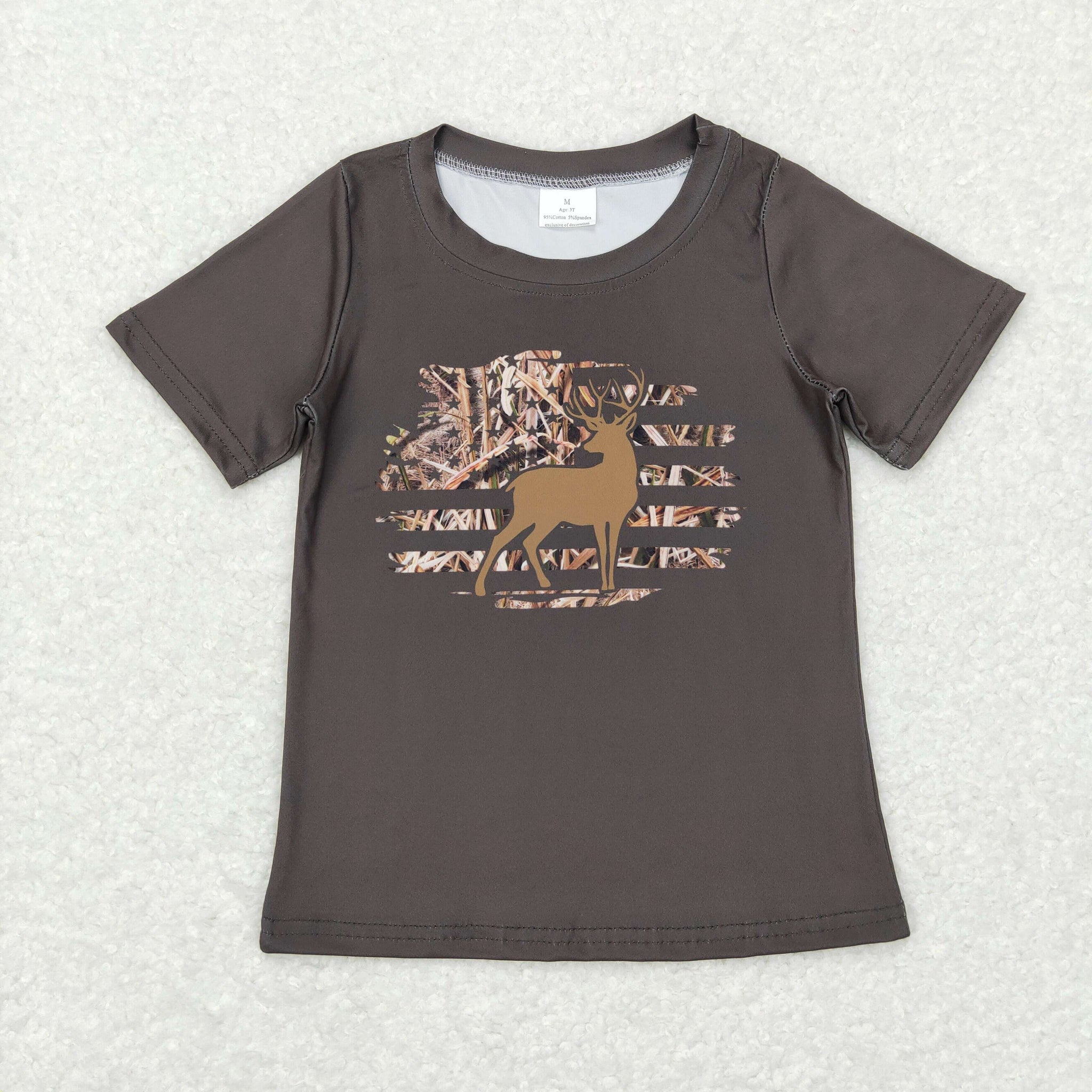 BT0440 toddler boy clothes camo hunting boy summer tshirt