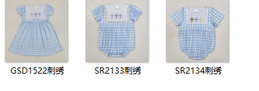 RTS kids summer matching clothes easter cross embroidery girl spring clothes