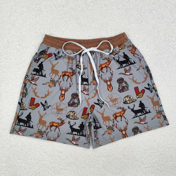 S0470 RTS adult clothes deer adult men summer swim trunks beach sea wear