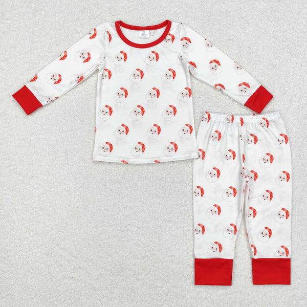 BLP0751 RTS toddler boy clothes santa claus boy christmas pajamas se-bamboo