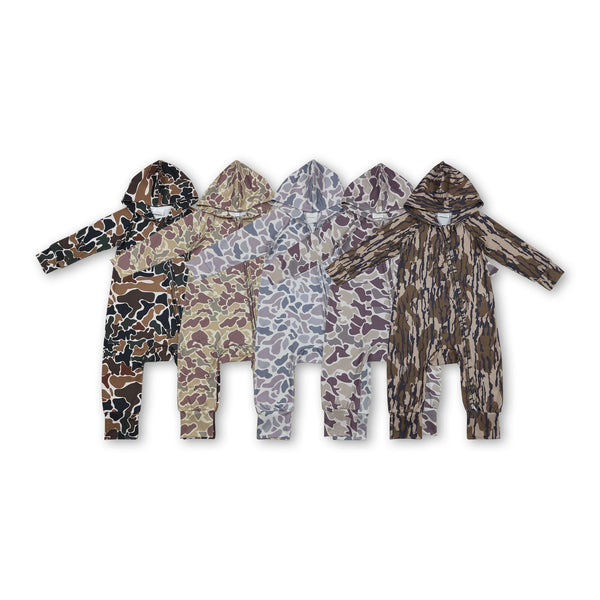 RTS kids matching clothing camo print clothing baby winter romper-2025.12.9