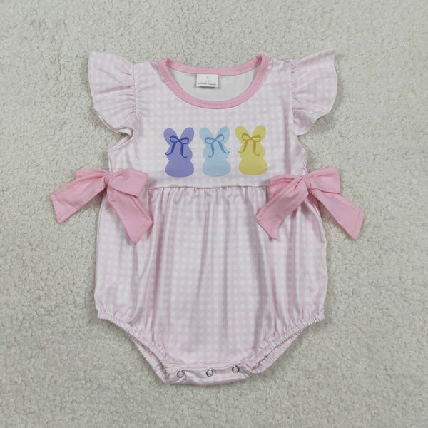 SR3767 RTS baby girl clothes rabbit print toddler girl easter summer bubble