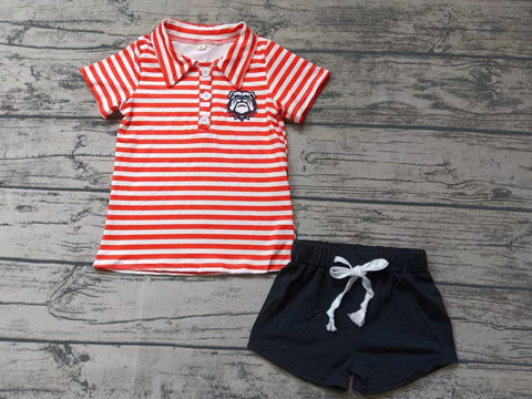 custom order MOQ:3pcs each design baby boy clothes state boy summer shorts set 7