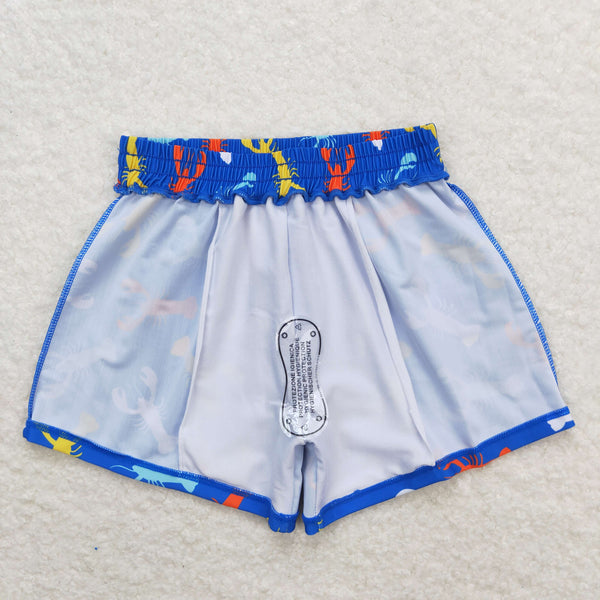 S0269 RTS  baby boy trunks crawfish boy summer swim shorts