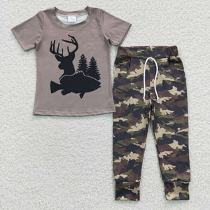 BSPO0108 kids clothes boys camouflage fall spring outfit