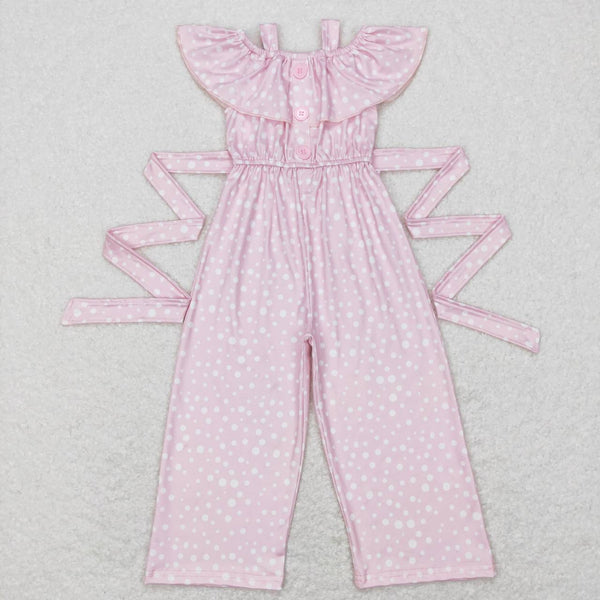 SR0420 RTS baby girl clothes pink toddler summer clothes kids clothing summer jumpsuit