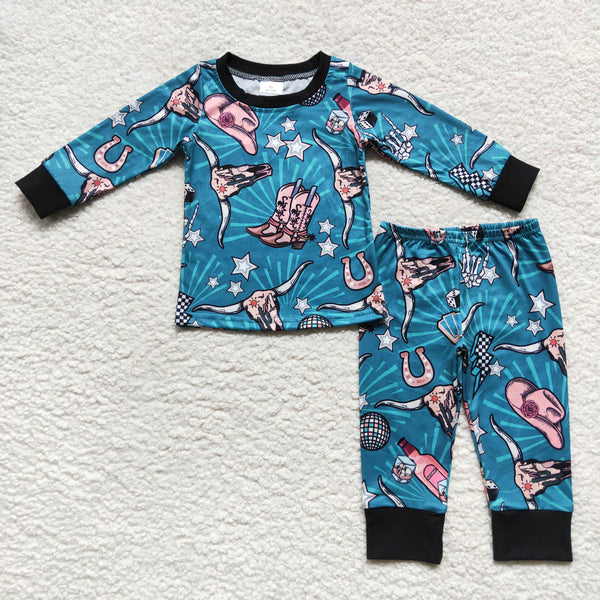 BLP0305 toddler boy clothes western boy winter pajamas set-promotion 2024.12.21 $5.5