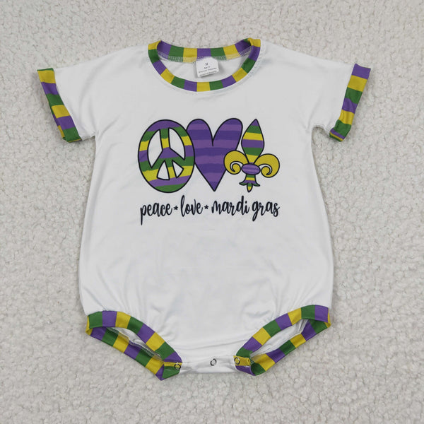 SR0123 baby clothes mardi gras bubble