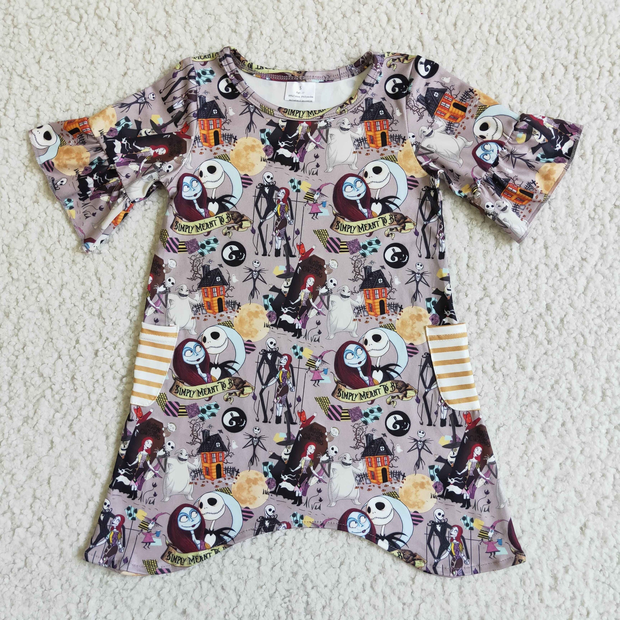 GSD0111 girl halloween short sleeve dress