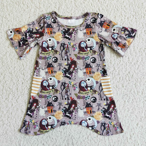 GSD0111 girl halloween short sleeve dress