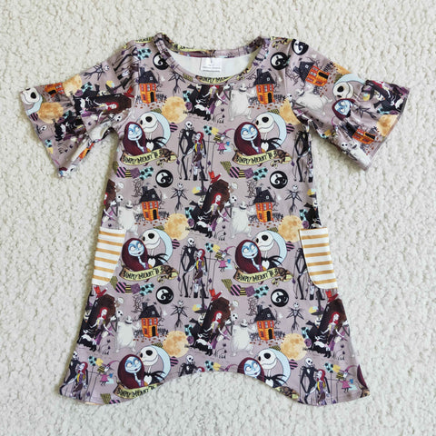 GSD0111 girl halloween short sleeve dress