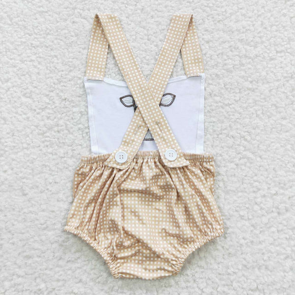 SR0313 baby clothes boys embroidery cow print summer bubble
