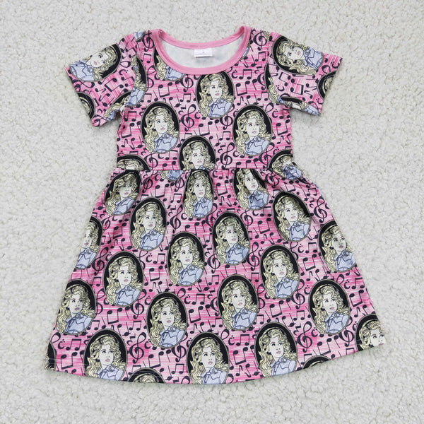 GSD0180 baby girl clothes cartoon girl summer dress-promotion 6.1 $5.5