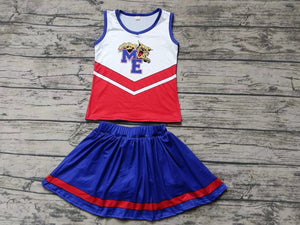 Custom order MOQ:3pcs each design baby girl clothes state girl skirt set 3