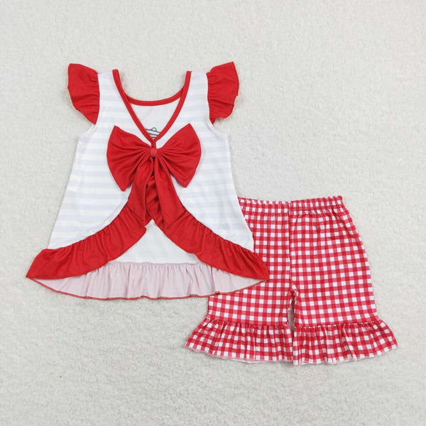 GSSO0455 baby girl clothes crawfish embroidery toddler summer outfits