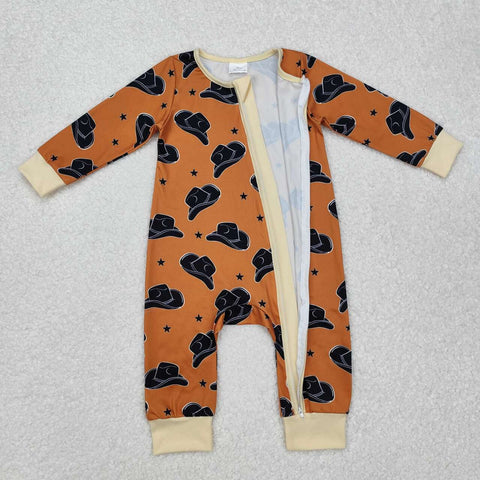 LR1758 RTS baby boy clothes cowboy boy winter romper western clothing