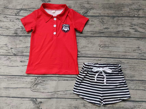 Custom order moq:3pcs each design state boy summer shorts set 11