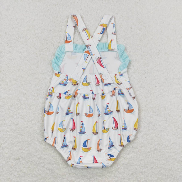 SR1060 RTS baby girl clothes sailboat toddler girl summer bubble