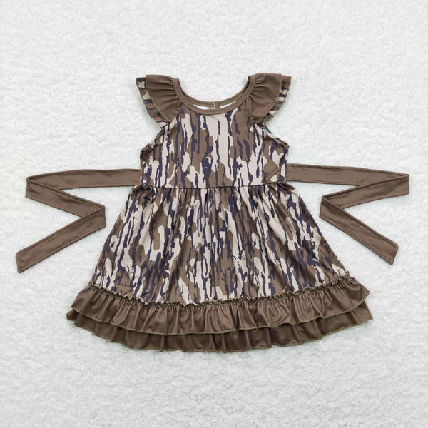 GSD0782 USA warehouse 25.5.15 girl clothes camouflage girl summer dress
