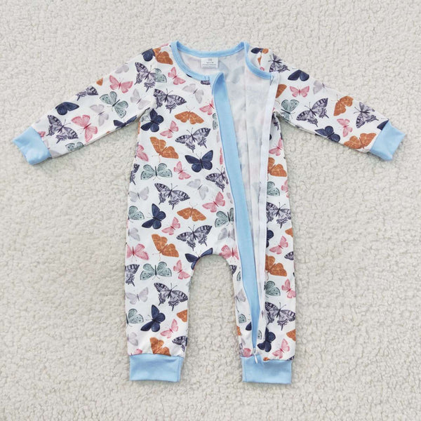 LR0521 baby girl clothes zipper winter romper