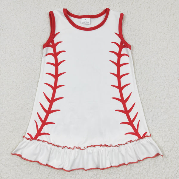 GSD0295 baby girl clothes baseball summer dress-promotion 2025.6.7 $5.5