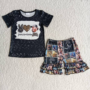 B16-3 baby girl clothes girl summer shorts set-promotion 2024.5.18 $2.99