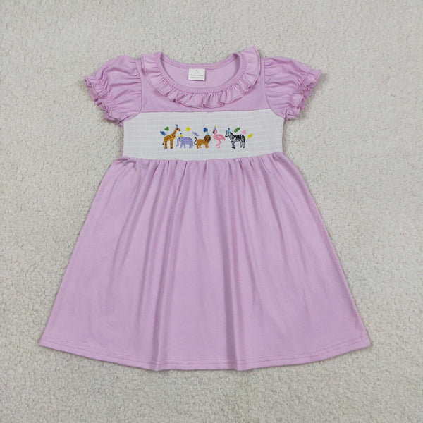 RTS GSD3578 toddler clothes animal smock girl summer dresses