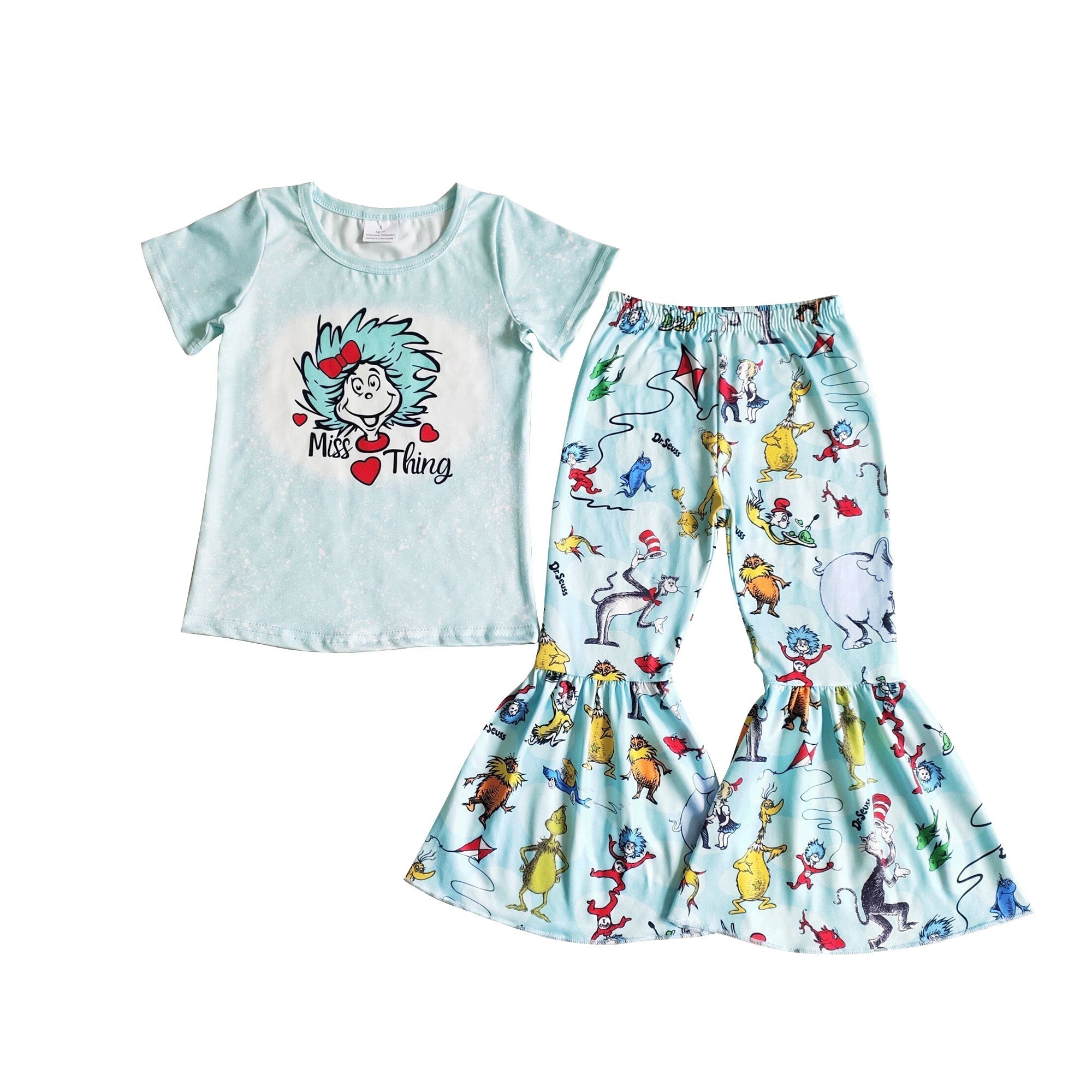 B3-25 girl clothes miss thing fall spring short sleeve set-promotion 2023.12.30