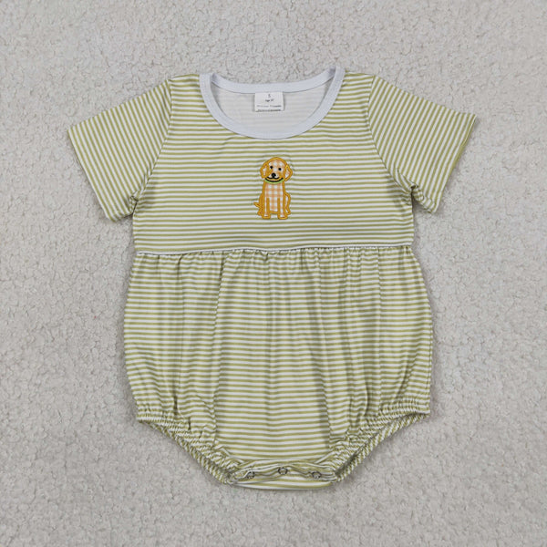 SR4140 RTS baby clothes pubby embroidery  toddler boy summer bubble