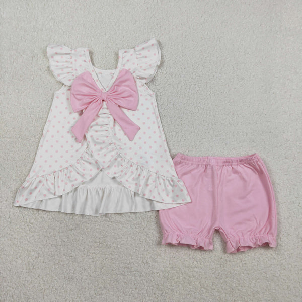 GSSO3018 RTS girl clothes cross print toddler girl easter summer outfit