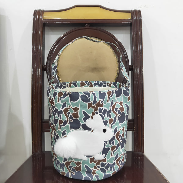 BA0157 Baby toddler infant baby bunny bag  easter bag basket camo easter basket