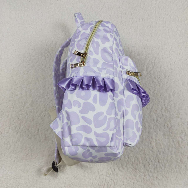 BA0239 RTS toddler backpack purple leopard  kids gift back to school bag travel bag