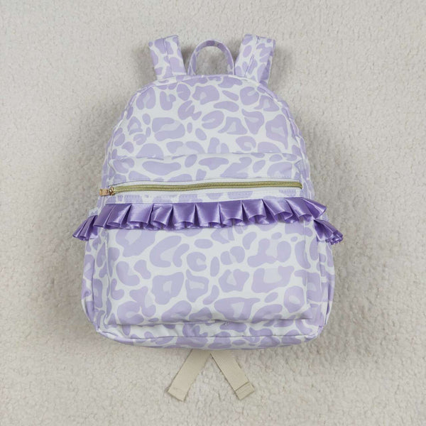 BA0239 RTS toddler backpack purple leopard  kids gift back to school bag travel bag