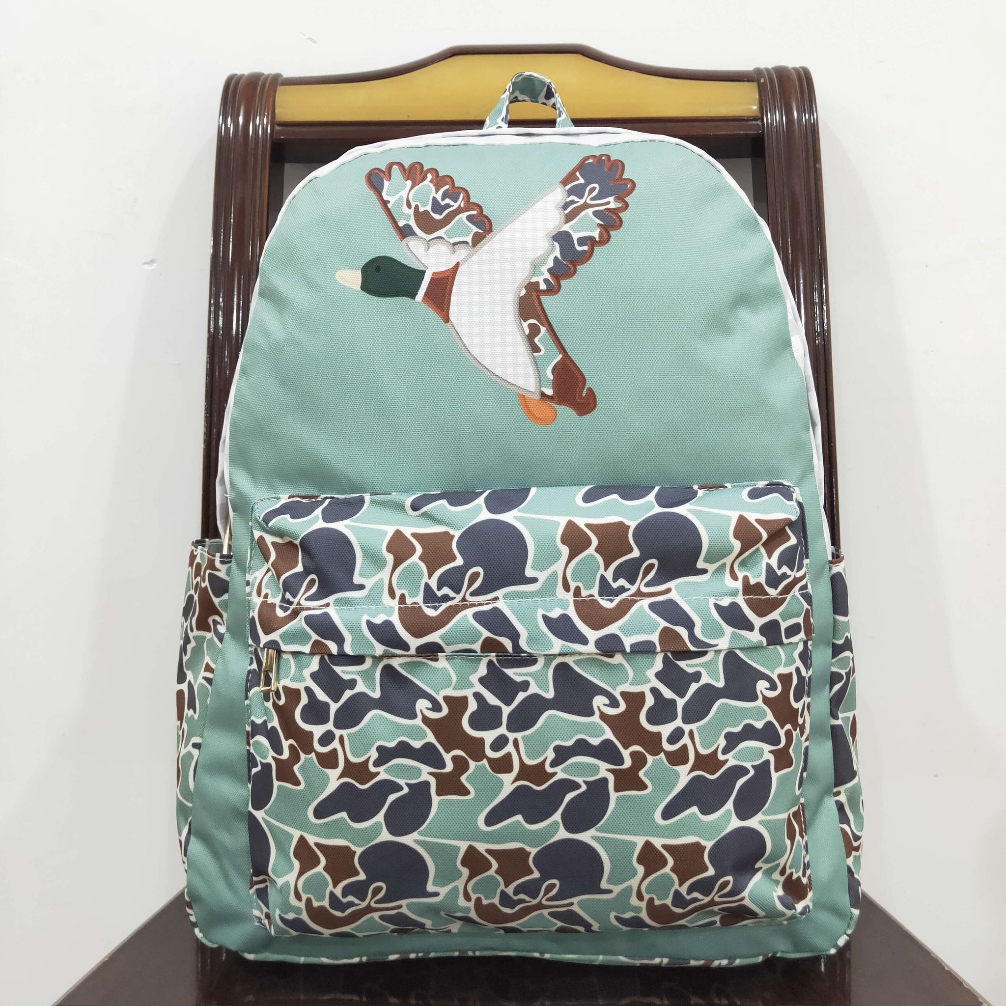 BA0259 RTS toddler backpack mallard duck hunting backpack camo baby girl gift preschool bag Size:13.2*17*5 Iinches