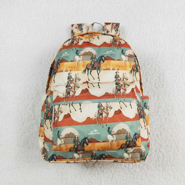 BA0266 RTS toddler backpack cowboy western baby gift preschool bag Sizes: 17*13.2*5 inches