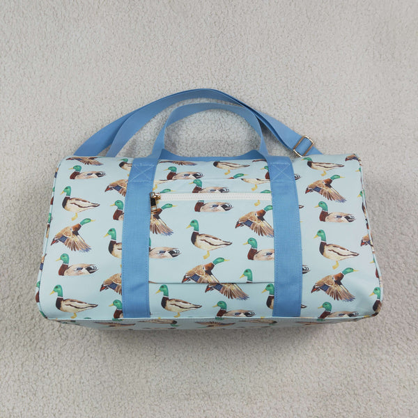 RTS BA0275 kids travel bag mallard duck print duffle handbag