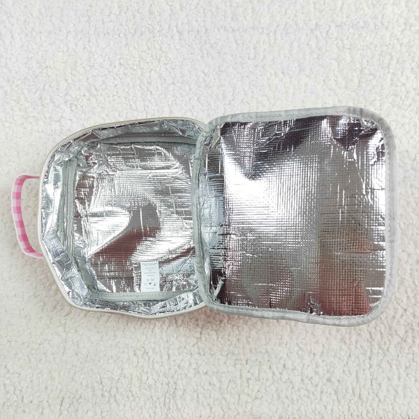 RTS kids matching bag pink plaid print baby girl back to school day bag-2025.7.19